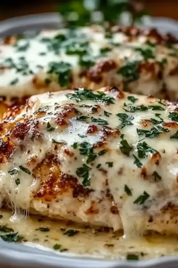 Garlic Parmesan Chicken Meatloaf
