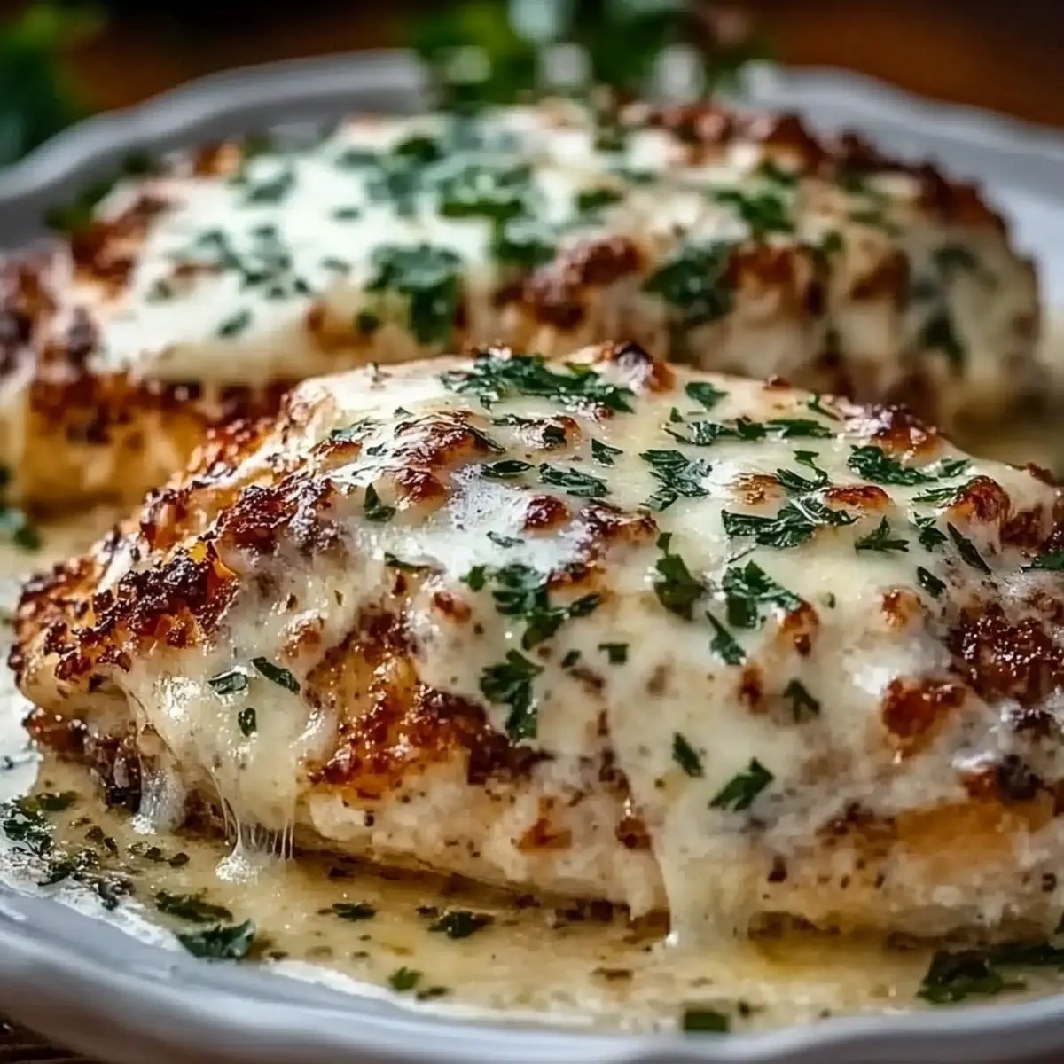 Garlic Parmesan Chicken Meatloaf