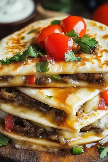 Philly Cheesesteak Quesadillas