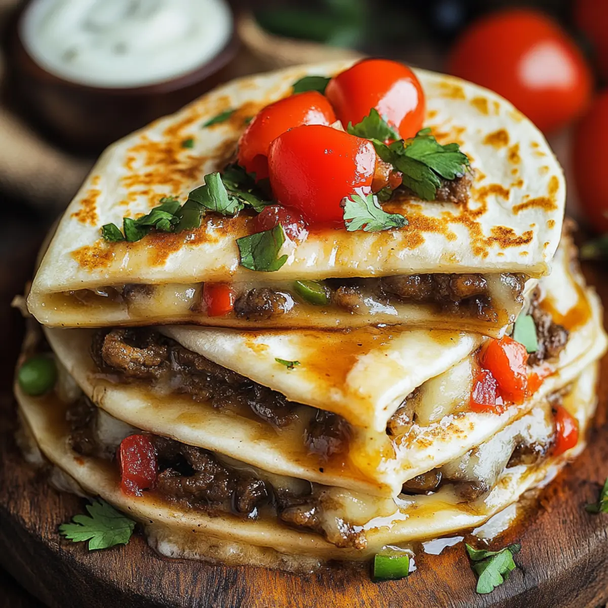 Philly Cheesesteak Quesadillas