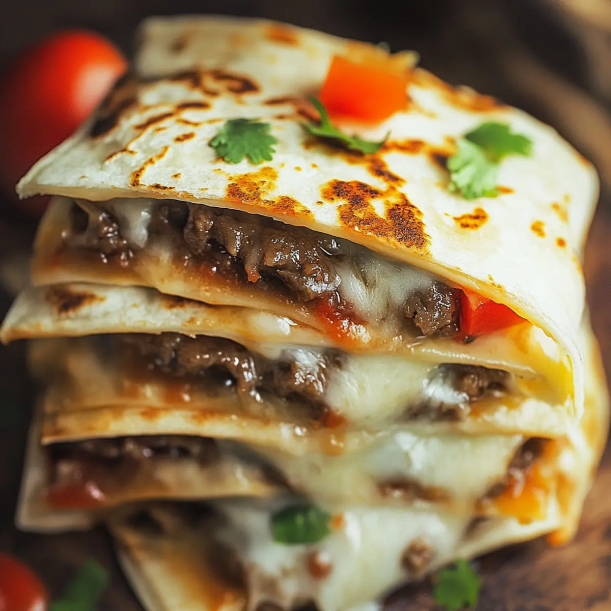 Philly Cheesesteak Quesadillas