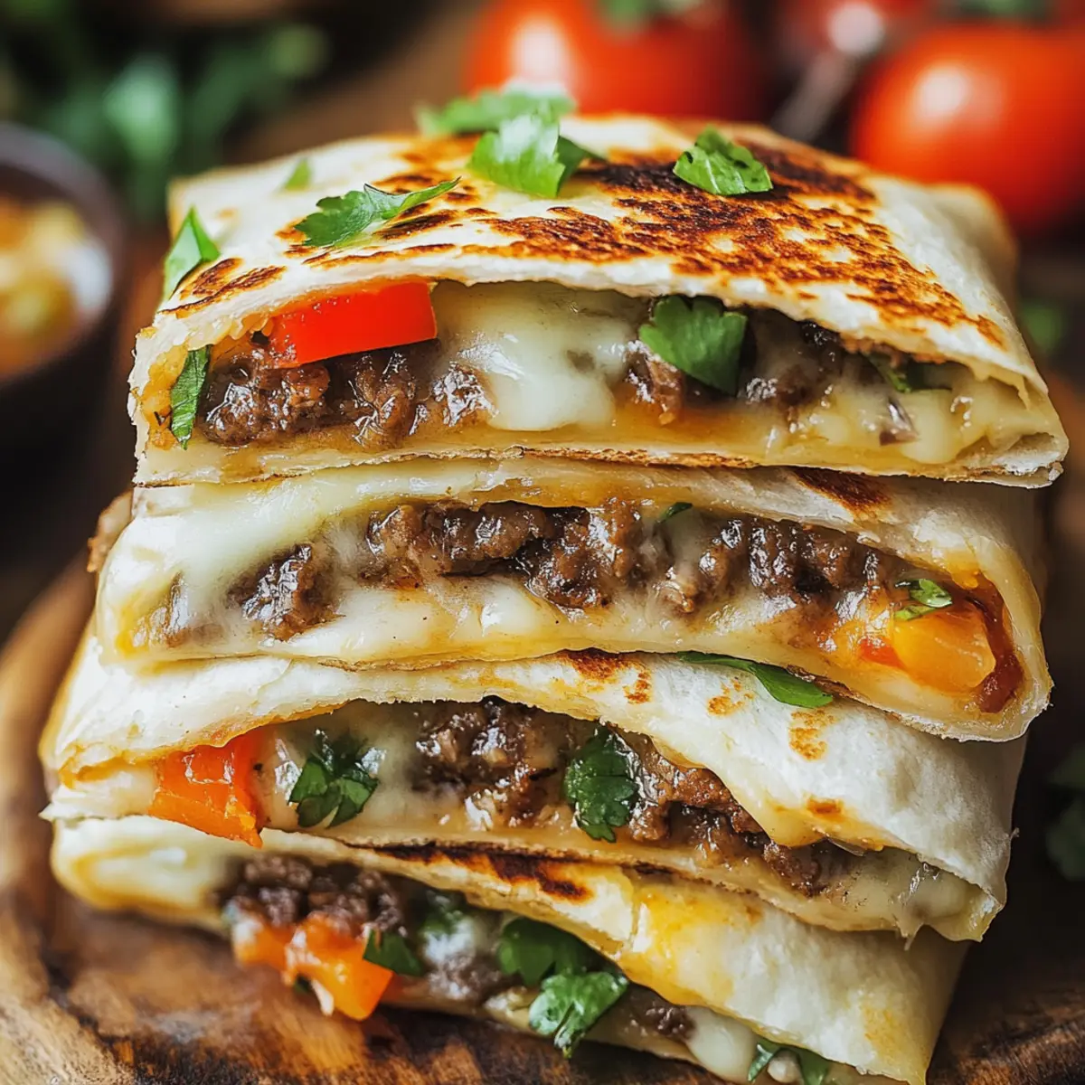 Philly Cheesesteak Quesadillas