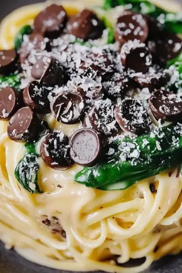 Creamy One-Pot Garlic Parmesan Pasta with Spinach Mushrooms