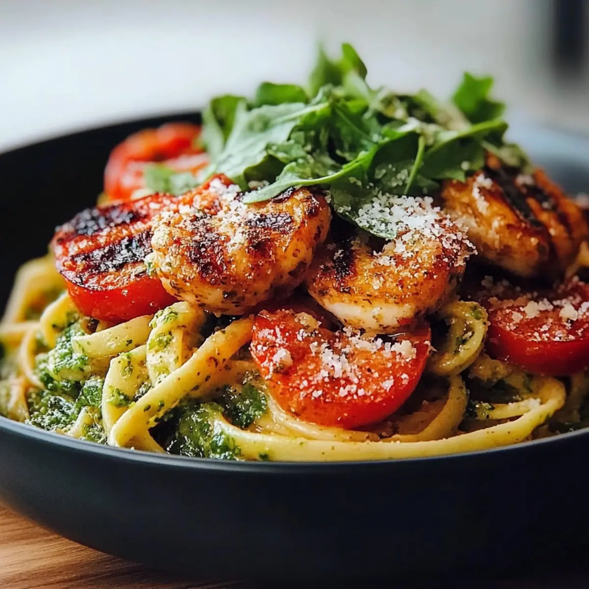 Pesto Shrimp Power Bowl